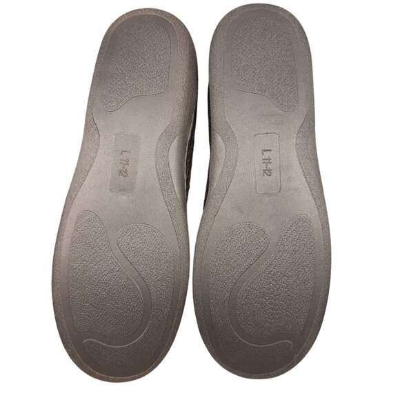 Royal Class Mocassin Slippers Mens L 11/12 Brown Corduroy Memory Foam - Picture 8 of 9